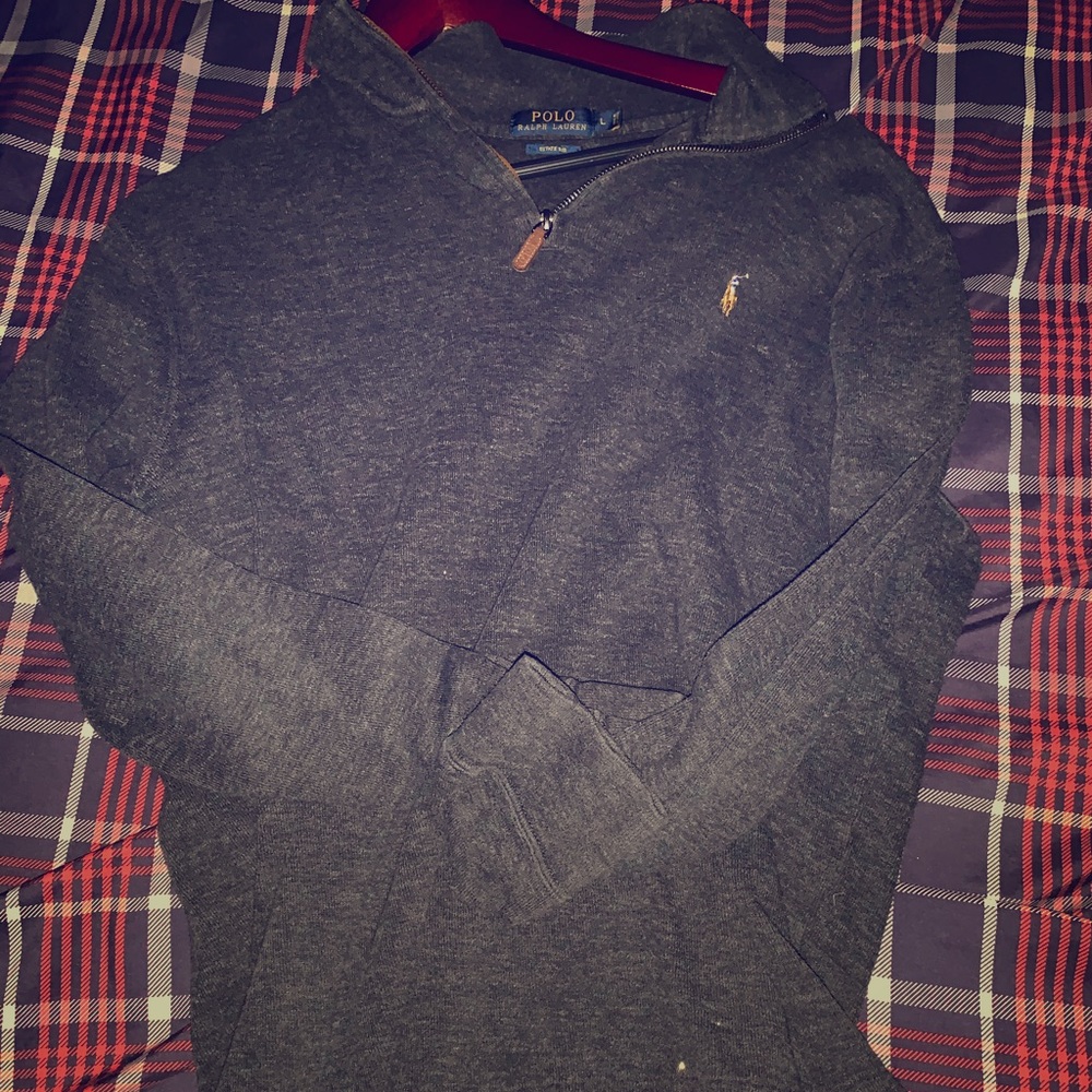 POLO RALPH LAUREN GREY SWEATER